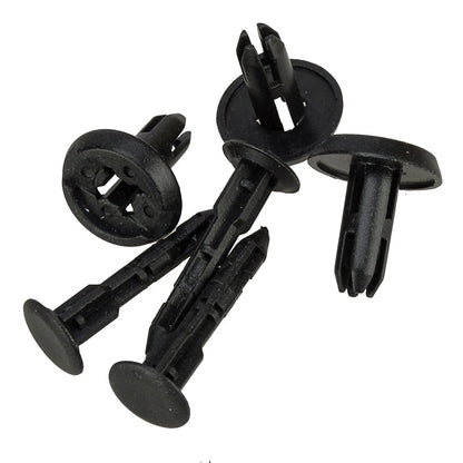 100 x 6mm Bumper Bonnet Trim Fixings Clips Rivets for Various Makes & Models
