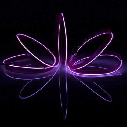 Glow EL Wire String Neon LED Light Strip for Party Decor with Controller 2022