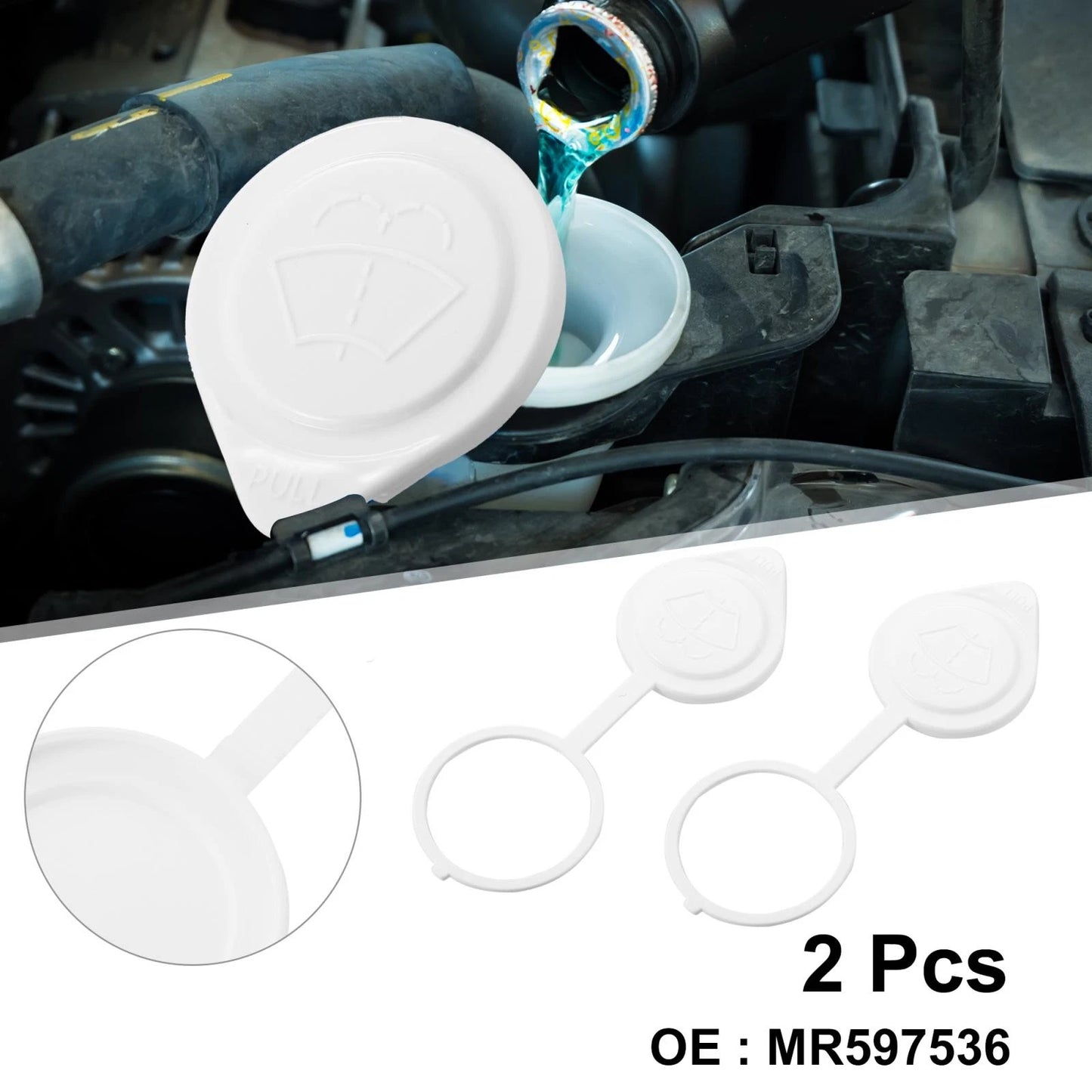 Windshield Washer Fluid Reservoir Caps for Mitsubishi Lancer (2009-2017)
