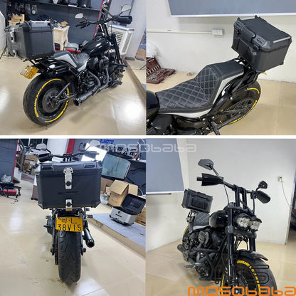 42L Tail Box Luggage Case w/ Rack for Harley Softail FXFB FXFBS (2018-2023)