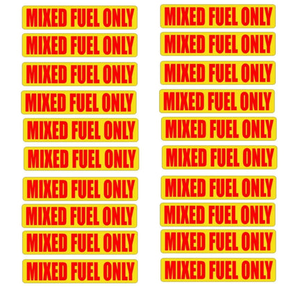 20pack Mixed Fuel Only Vinyl Stickers Decals for Gas Oil 2-Stroke Can Labels