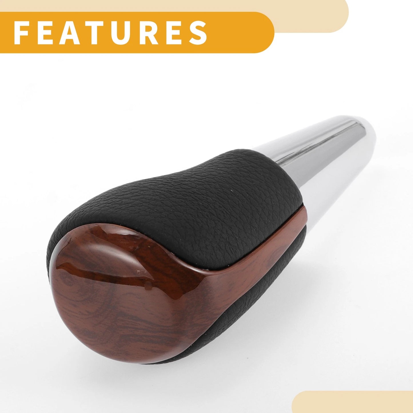 Faux Leather Gear Shifter Knob for Toyota Prius C (2012-2017)