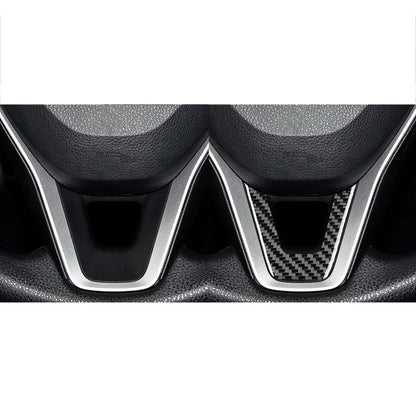 Soft Carbon Fiber Steering Wheel Trim Kit for Toyota Corolla 2019-2024