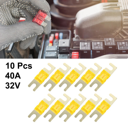 10 x 40A AFS Mini ANL Fuse for Cars, Trucks, Motorcycles