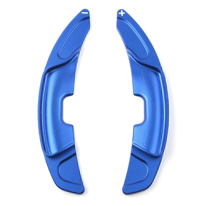 Blue Steering Wheel Shift Paddle Shifter Covers for Lexus ES300h ES350 (19-24)
