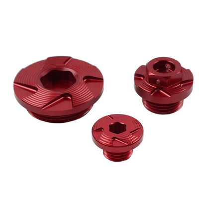 Engine Timing Oil Filter Plugs Screw Bolt Set for Kawasaki KX250 KX450 KLX450R
