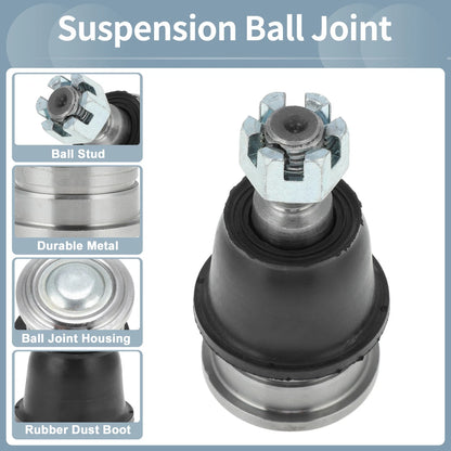2 x Front Lower Ball Joints Kit for Honda Fit, Insight (2007-2020)