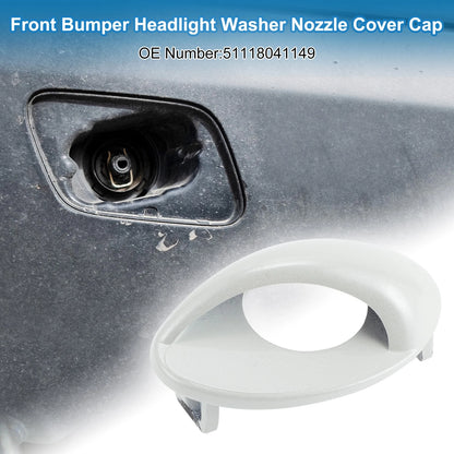 Bumper Headlight Washer Nozzle Cover for BMW M3 (2008-2013) - White