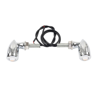 Mini Turn Signal Light Blinker 8mm Chrome for Bobber Cafe Racer