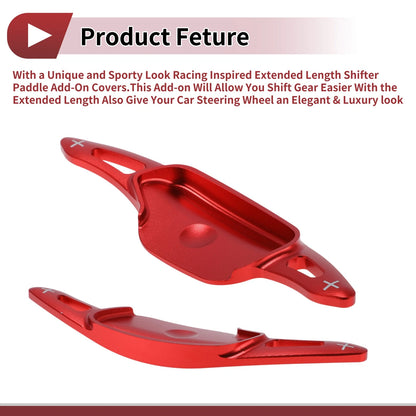Red Aluminum Alloy Steering Wheel Paddles for Kia Sorento (2018)