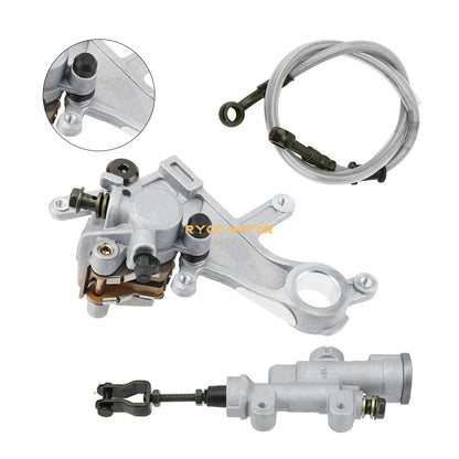 Rear Brake Master Cylinder & Caliper & Hose for Honda CRF250 CRF450