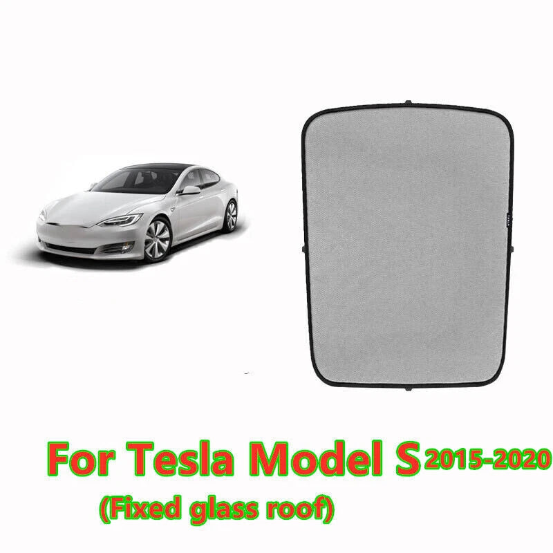 Upgrade Window Glass Roof Sunshade Window Shade Sunroof Net for Tesla Model S