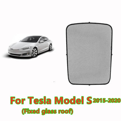Upgrade Window Glass Roof Sunshade Window Shade Sunroof Net for Tesla Model S
