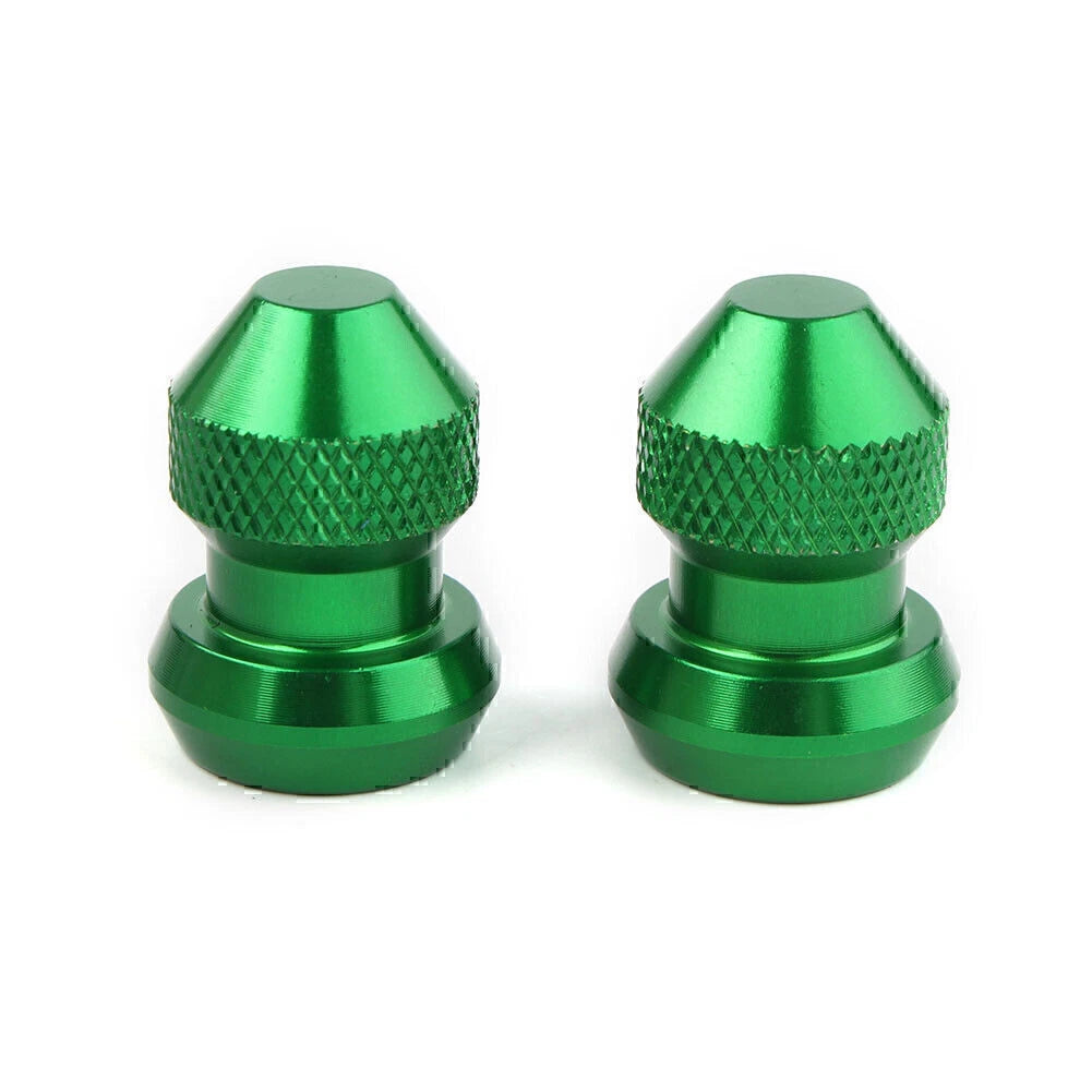 Green Universal Tyre Air Valve Caps for Car Truck Motorcycle Bike