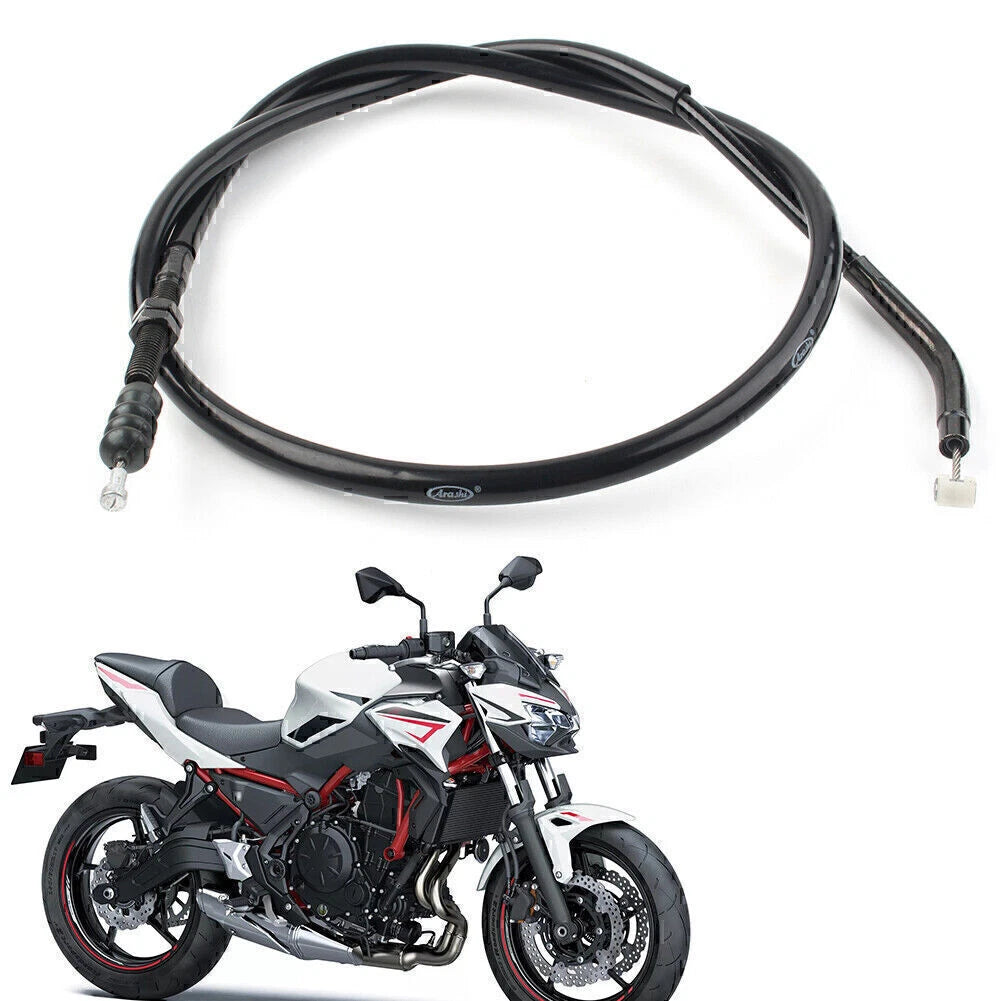 Black Motorcycle Brake Clutch Cable for Kawasaki Z900 (2017-2022)