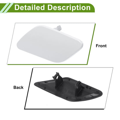 Left Washer Nozzle Cover Cap for Porsche Cayenne White