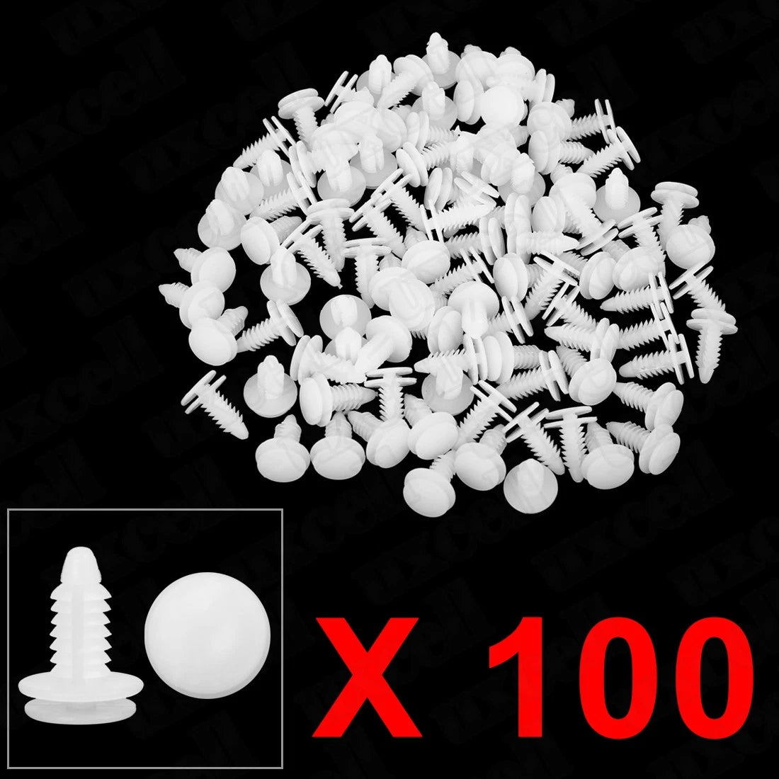 100 Pcs Pickup Door Panel Clips Fasteners for Chrysler, Dodge, Ram
