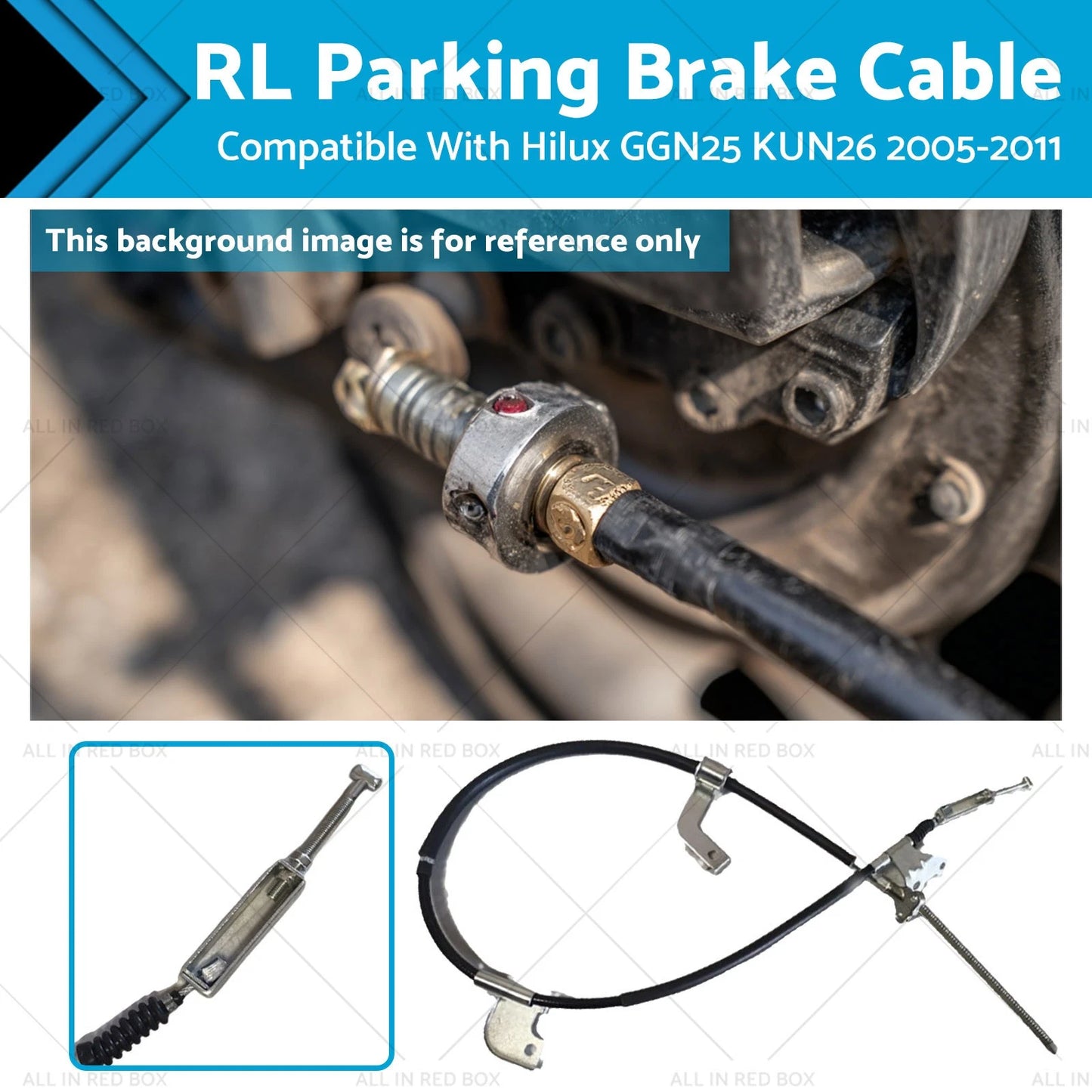 Rear LH Park Brake Cable for Toyota Hilux GGN25R KUN26R (2005-2011)