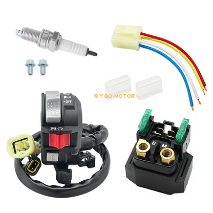 Handlebar Switch & Starter Solenoid Relay for Yamaha Kodiak 400 450 (2002–2006)