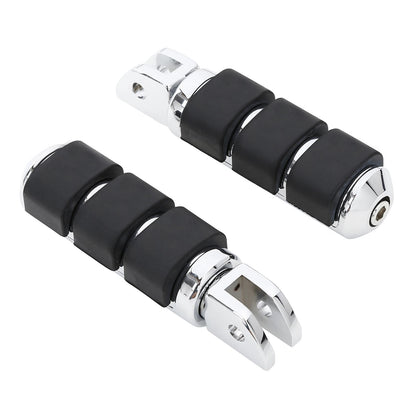 Chrome Rider Driver & Passenger Footpegs Bracket for Harley Softail (2018-2025)