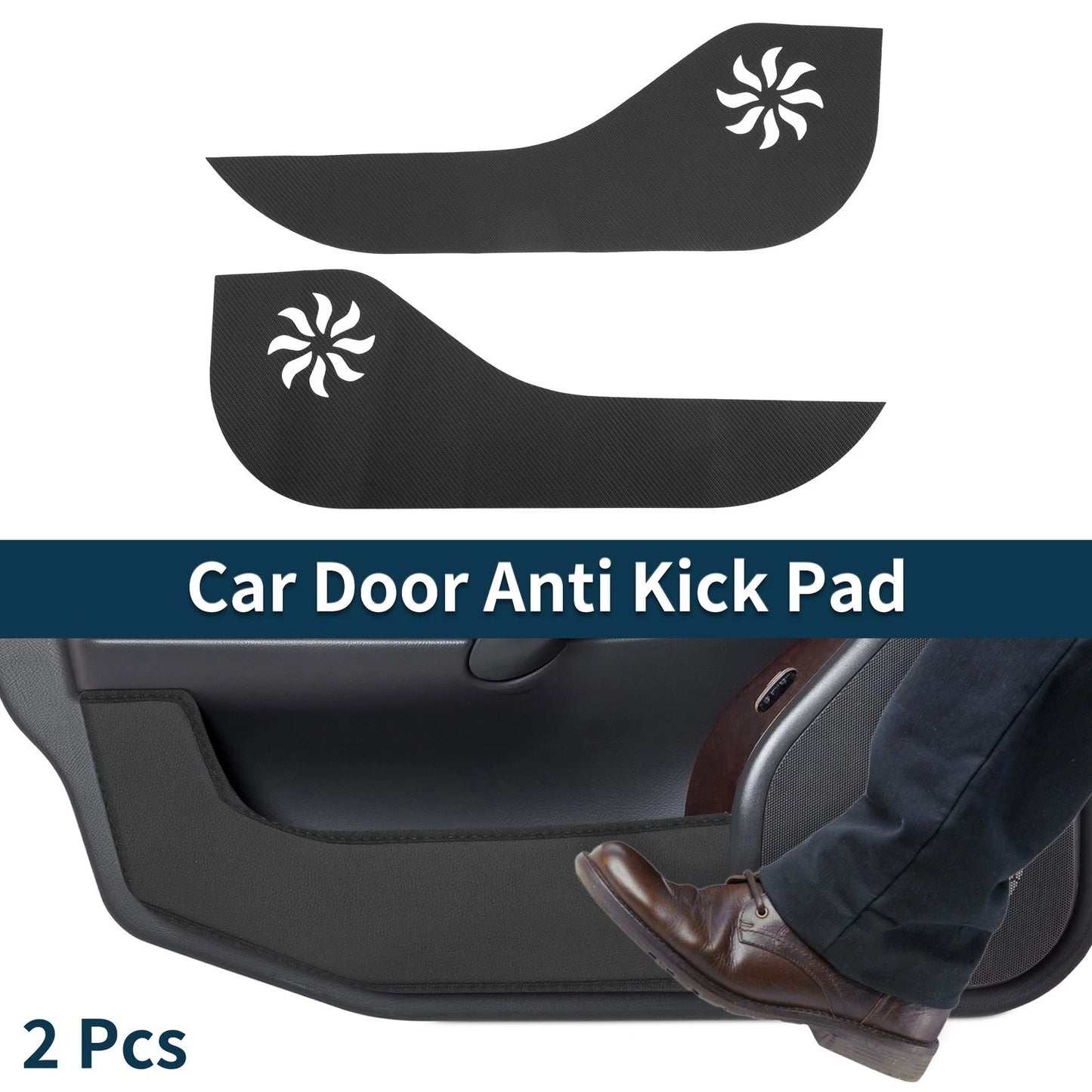 Leather Car Door Anti Kick Pad Sticker for TOYOTA Voxy 80 Series