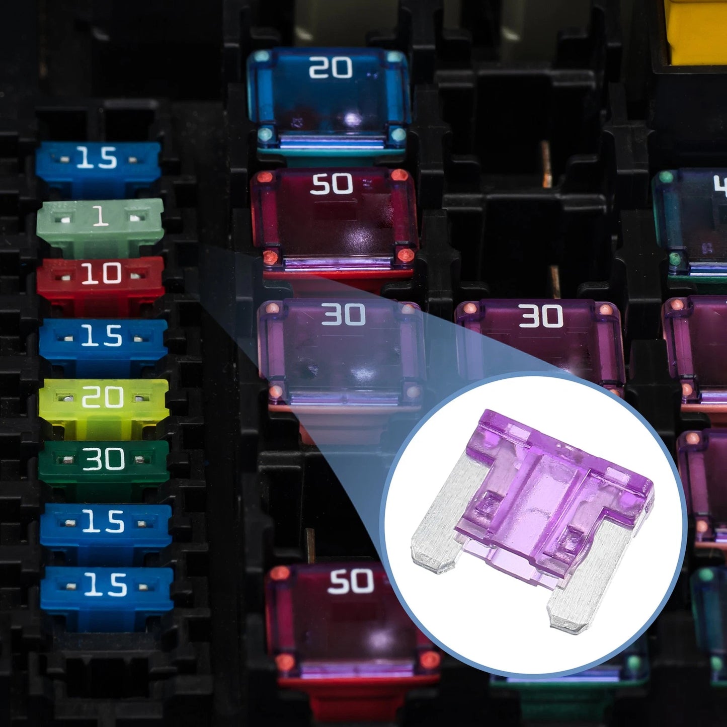 30 Pcs Mini Blade Style Fuses 3A for Automotive