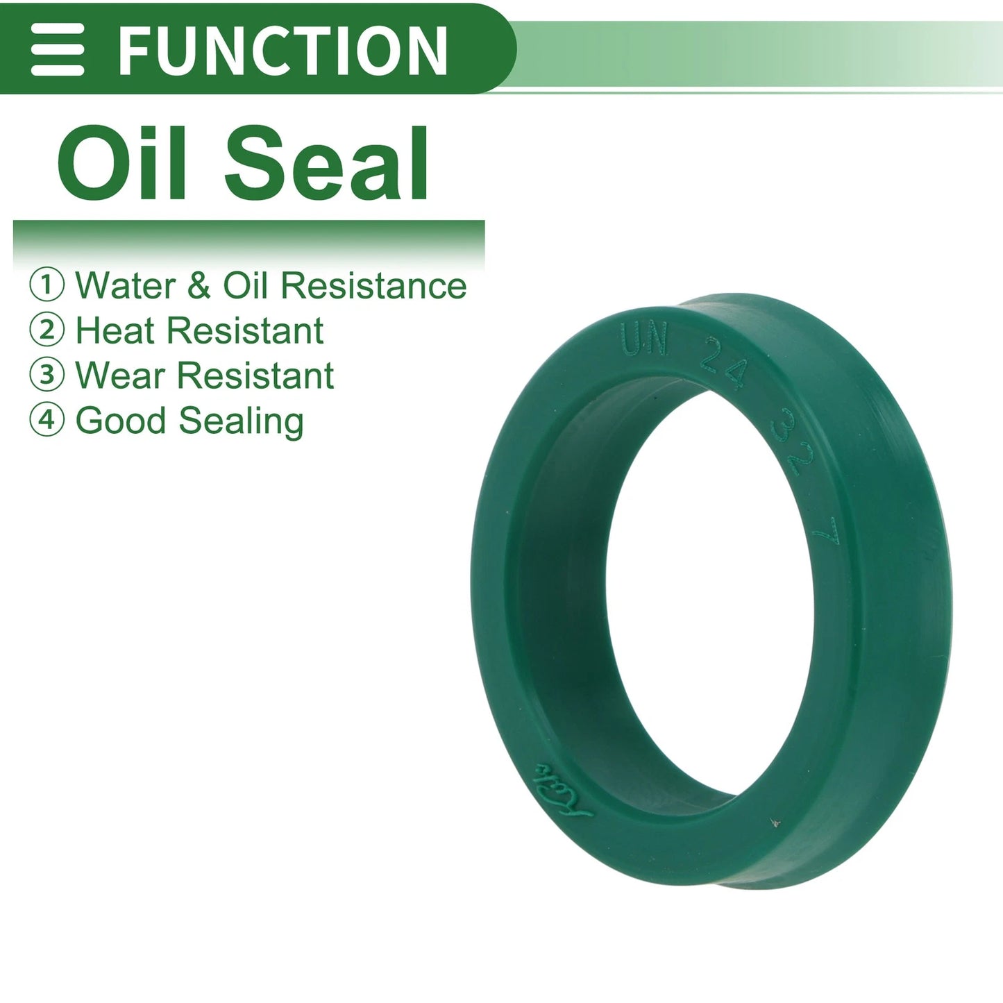 Oil Seal 24x32x7mm Rotary Shaft Seal TPU 5 Pcs for Automotive