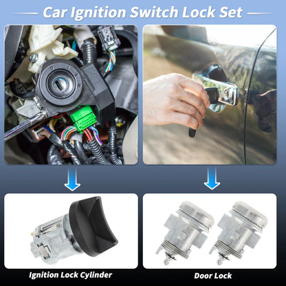 Ignition Lock Cylinder and Door Lock for Dodge Ram 1500 250