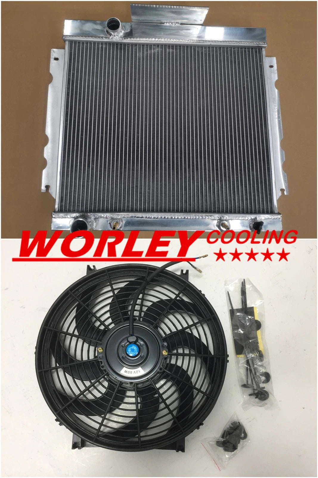 Aluminium Radiator & Fan for Chrysler Valiant Series VG VJ HEMI 6 Cyl (1970-1976)