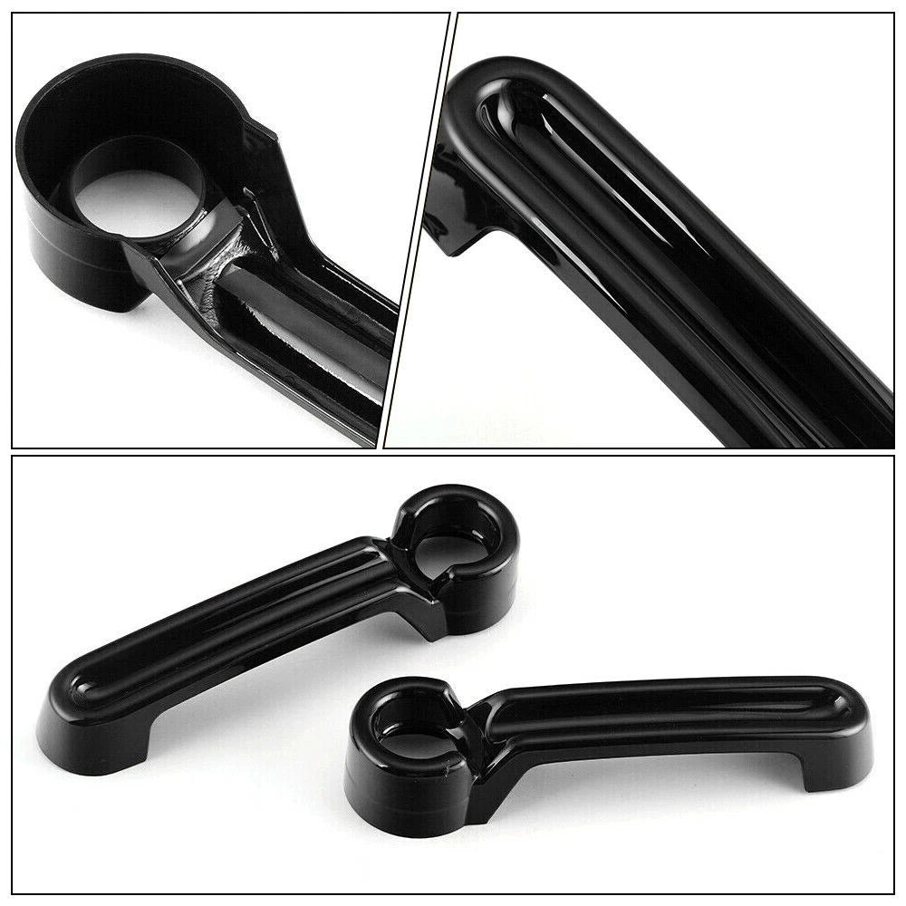 5 x Black ABS Outside Door Handle Cover Trim Set for Jeep Wrangler (2007-2018)