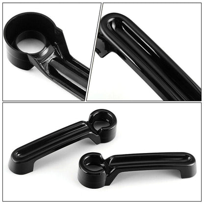 5 x Black ABS Outside Door Handle Cover Trim Set for Jeep Wrangler (2007-2018)