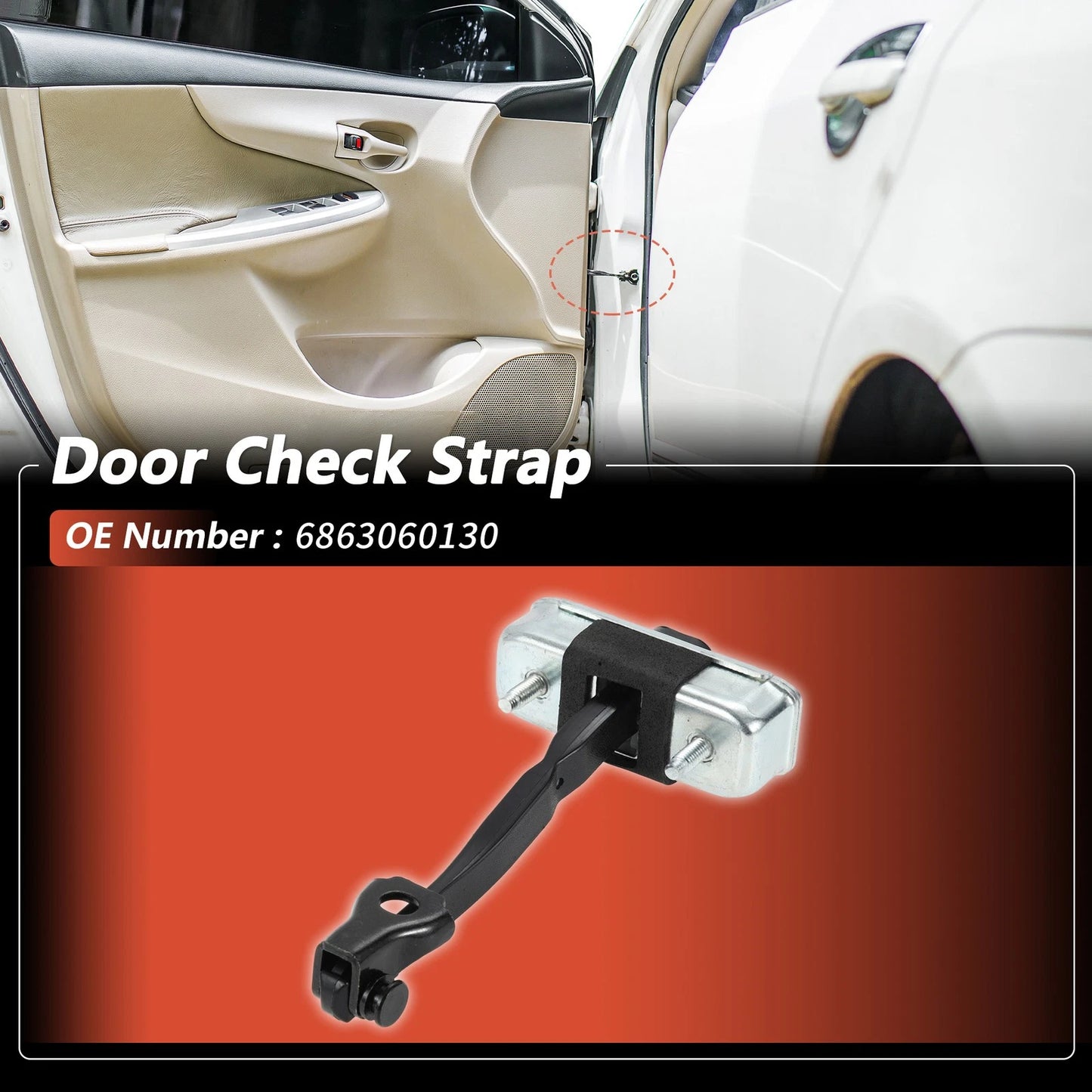 Rear Right Door Check Strap for Toyota Land Cruiser (2008-2015) 1 pc