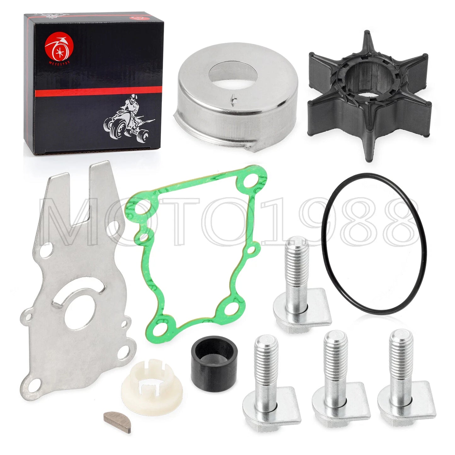 Water Pump Impeller Repair Kit for Yamaha Outboard 50HP F50 (1995–2022)