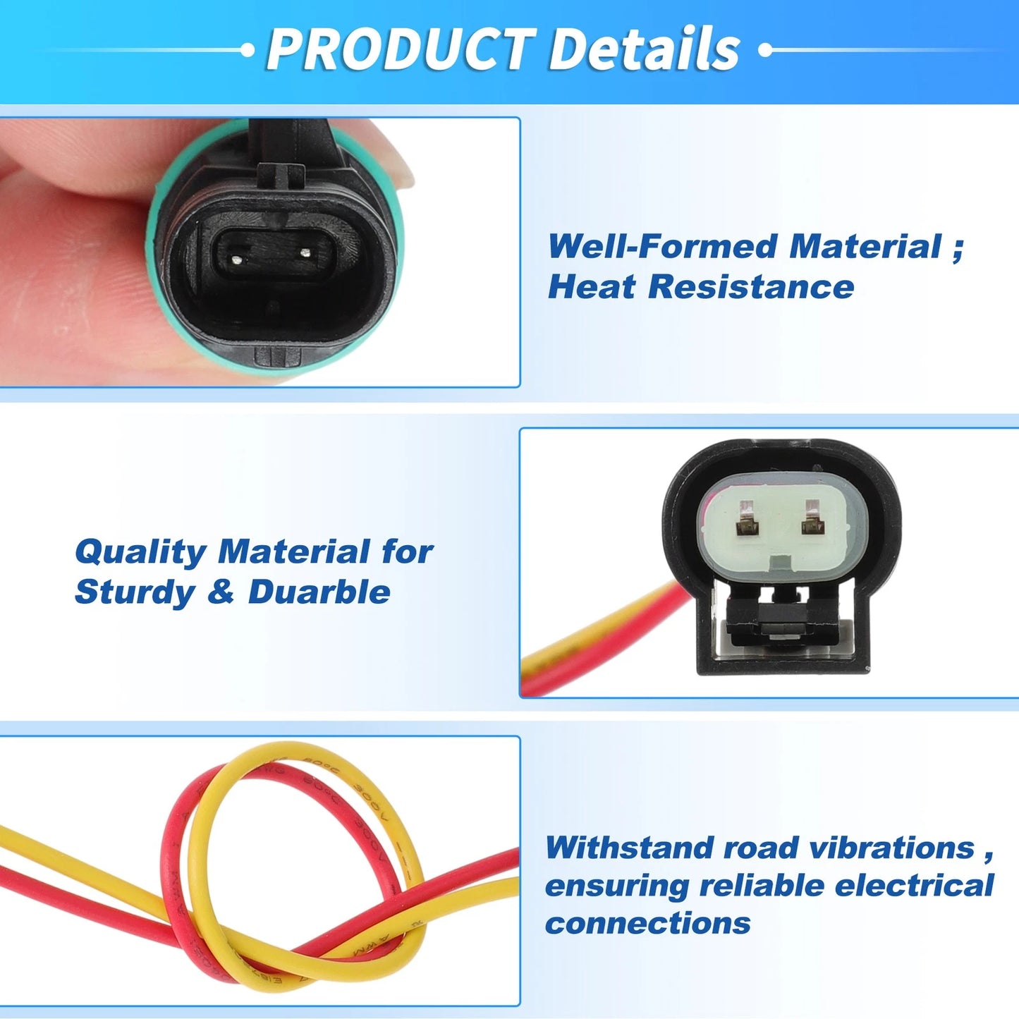 Intake Air Temperature Sensor Connector Kit for Chrysler Jeep (No. 5149182AB)