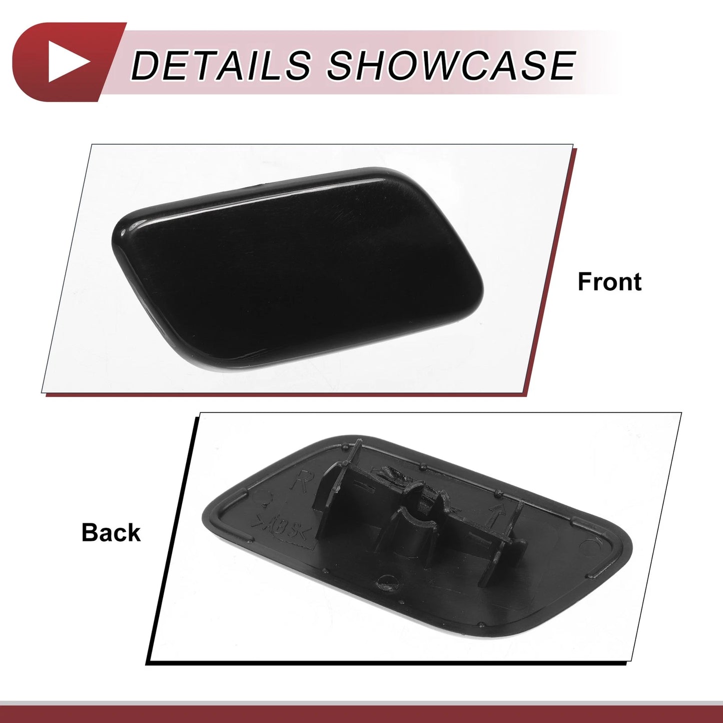 Front Right Washer Nozzle Cover for Subaru Forester 2013-2015 Black