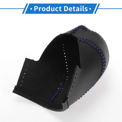 Gear Shift Knob Cover for Infiniti FX35 (2009-2012) Black Blue Faux Leather