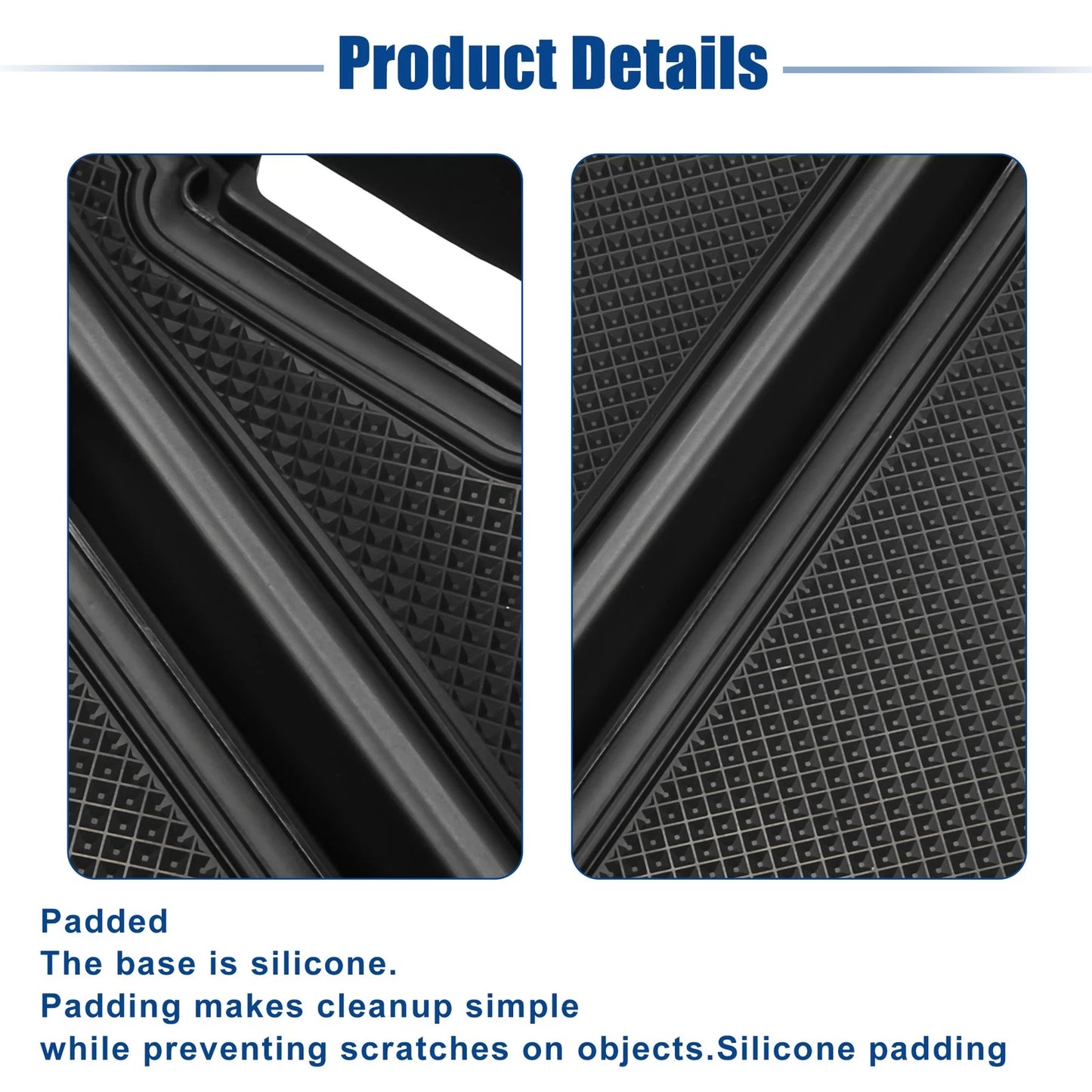 Front Center Console Organizer Tray for Chevy Traverse ABS Rubber Black