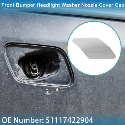 Front Right Washer Nozzle Cover for BMW X6 (2015-2019) Silver Tone