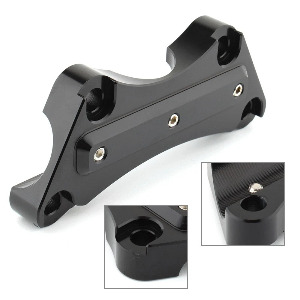 25mm Handlebar Risers for Harley Touring Models (1997-2019) Black