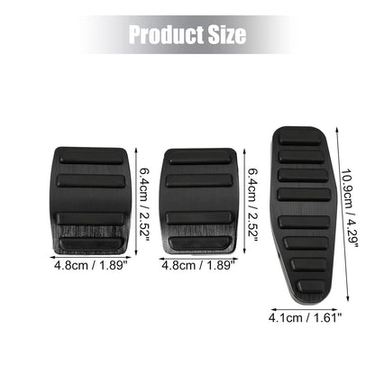 3 Pcs Gas Brake Clutch Pedal Covers for Suzuki Jimny (2018-2023)