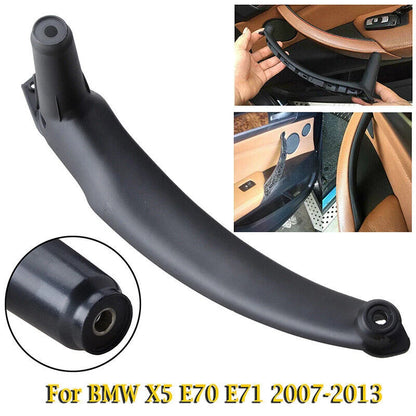 Black Inner Door Panel Handle Pull Cover for BMW E70 X5 (2007-2014)