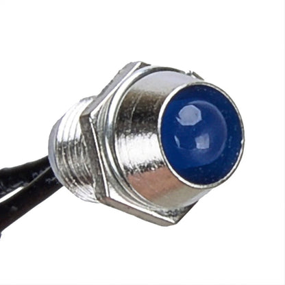 10 x Blue 8mm LED Indicator Lamp for Dash Panel Light Bulb
