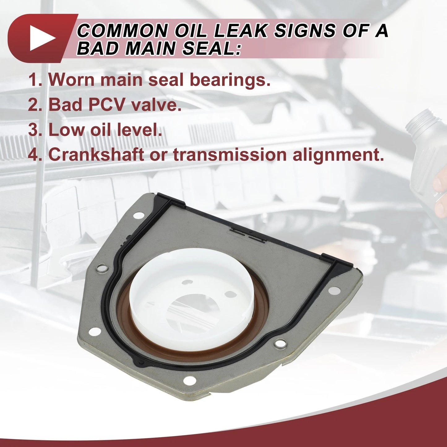 Crankshaft Oil Seal for Ford Escape Fiesta Fusion (2001-2023)