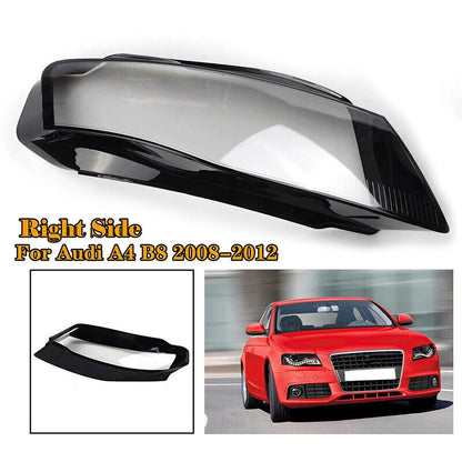 Headlight Lens Cover Right Side for 2009-2012 Audi A4 (2009-2012)