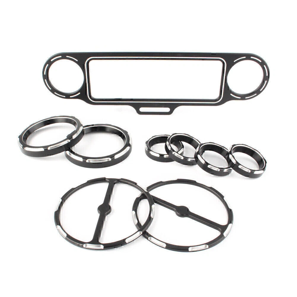 CNC Aluminum Inner Fairing Trim Bezel Set for Harley Touring FLHT FLHX (1996-2013)