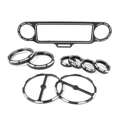 CNC Aluminum Inner Fairing Trim Bezel Set for Harley Touring FLHT FLHX (1996-2013)