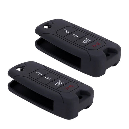 2 x Silicone Key Shell Protector Covers for Jeep Renegade (2015-2021)