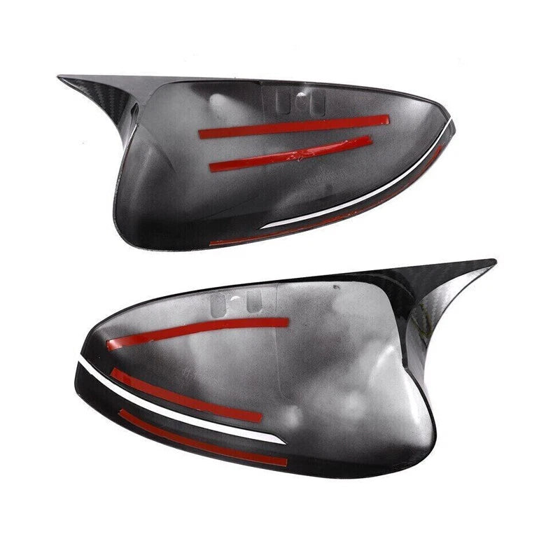 2 x Carbon Look Rear View Mirror Housing Caps for Kia Optima K5 (2011-2015)