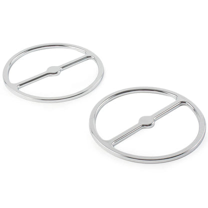 Chrome Speaker Trim Ring Covers for Harley Electra Tri Glide (2014-2023)