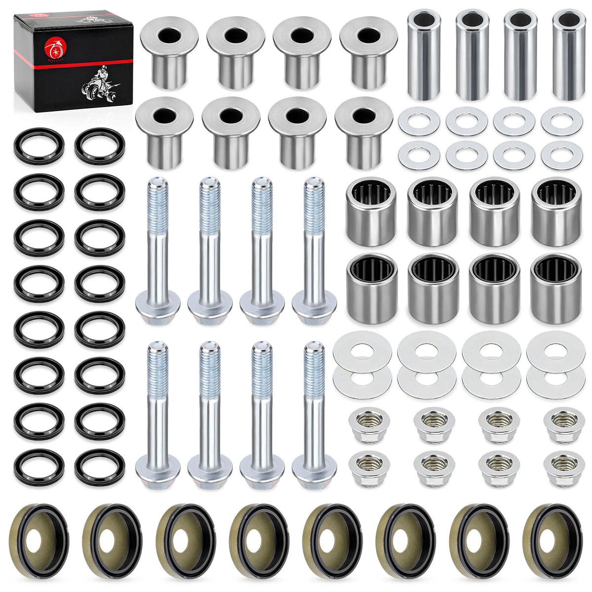 Front A-Arm Bushing Seal Kit 2 x for Suzuki LTZ400 & Kawasaki KFX400(2004–2007)